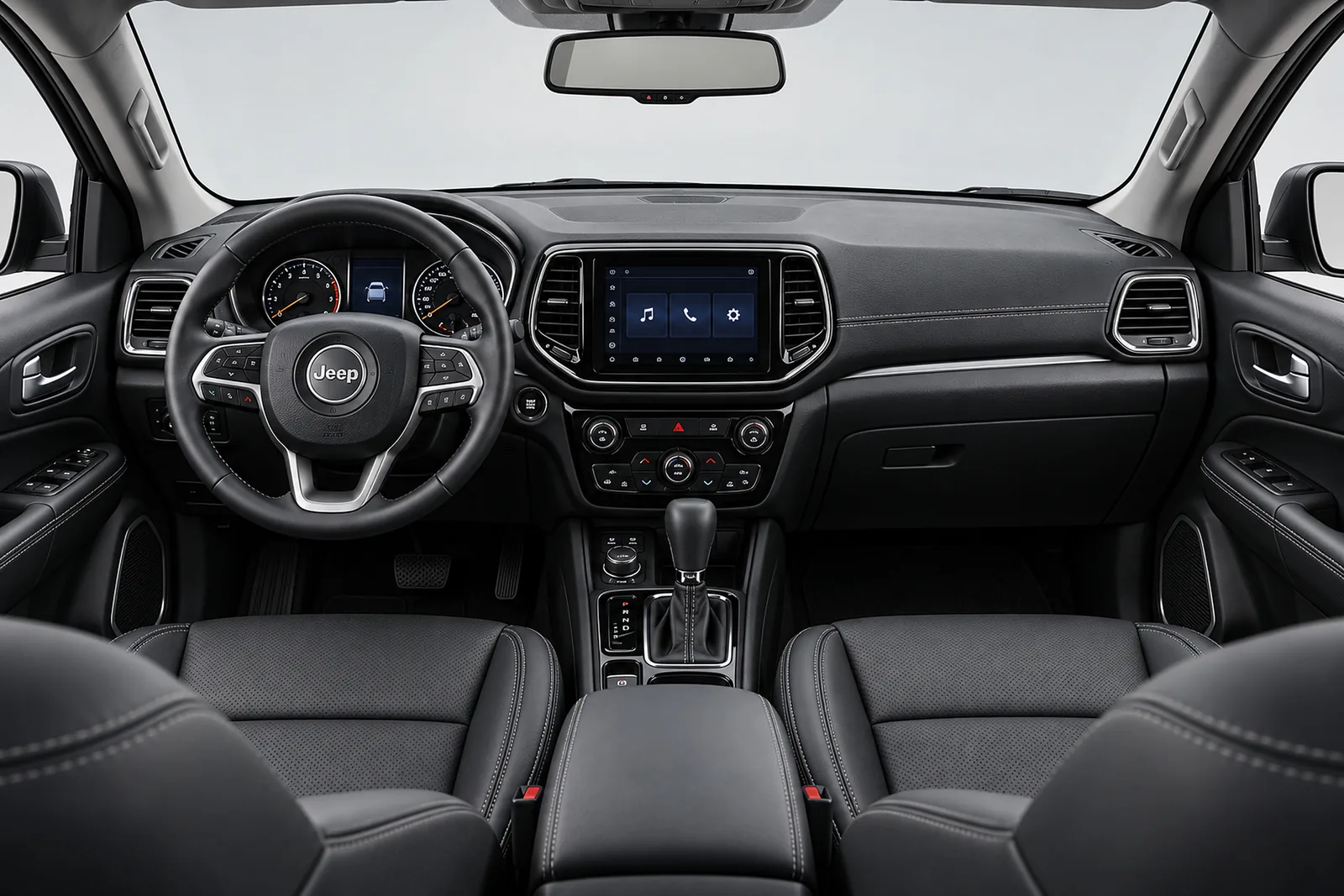 Jeep Compass Limited 2.4 4x4 AT, interior, tablero y volante